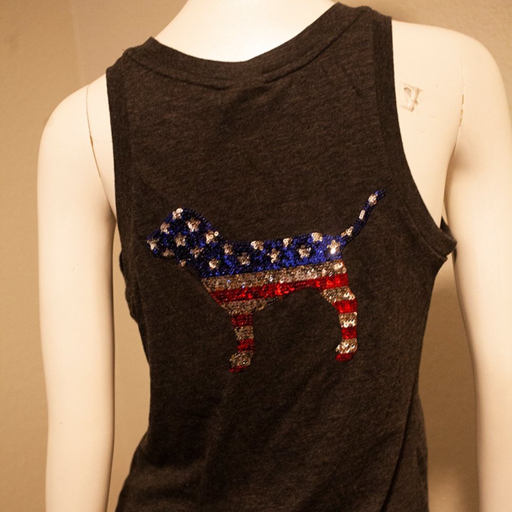 PINK Victoria's Secret Bling USA Tank